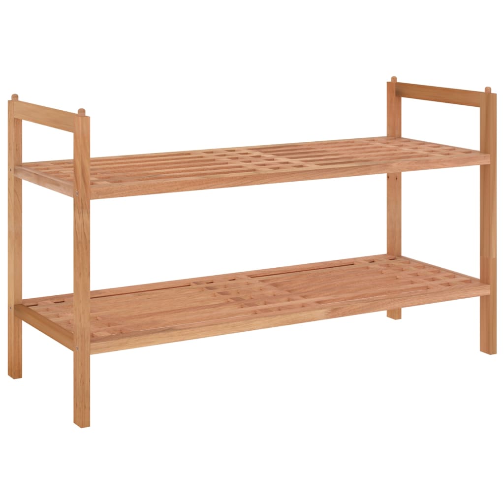 Vidaxl Shoe Rack 69x27x41 cm solid valnødstræ