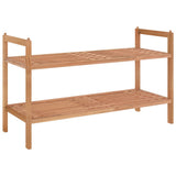 Vidaxl Shoe Rack 69x27x41 cm solid valnødstræ