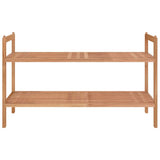 Vidaxl Shoe Rack 69x27x41 cm solid valnødstræ