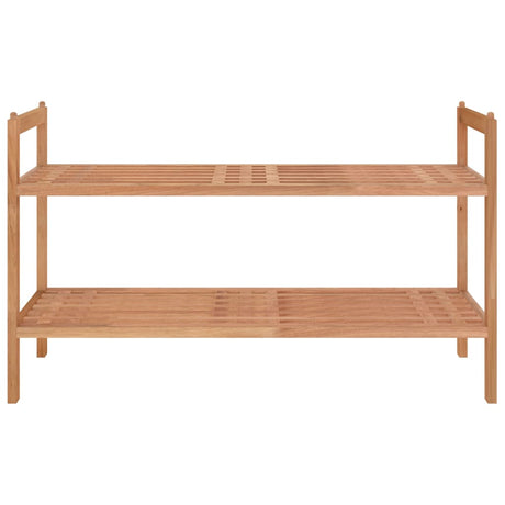 Vidaxl Shoe Rack 69x27x41 cm solid valnødstræ