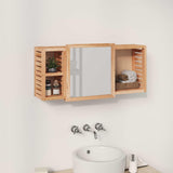 Vidaxl spiegelkast 80x17x34 cm massief walnotenhout
