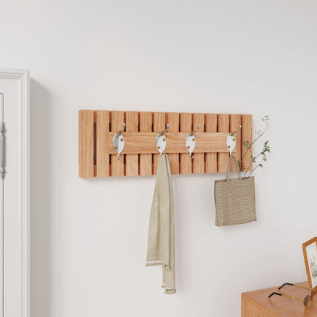 Vidaxl Wall Coat Rack 42x8,5x14 cm Solnal Walnut Wood