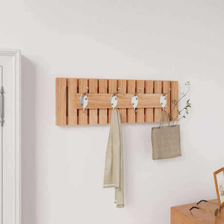 Vidaxl Wall Coat Rack 42x8,5x14 cm Solnal Walnut Wood