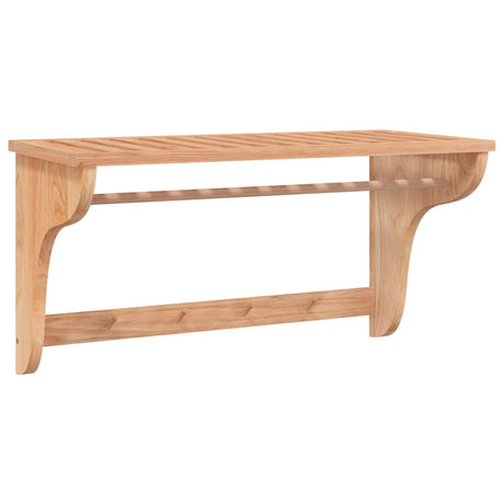 Vidaxl håndklædet rack 60x30x35 cm fast valnødstræ