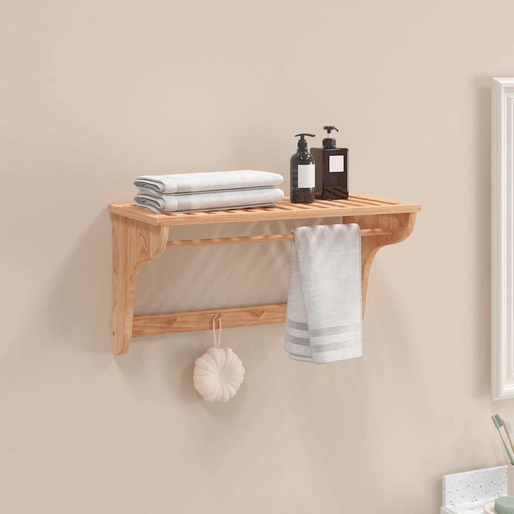 Vidaxl håndklædet rack 60x30x35 cm fast valnødstræ
