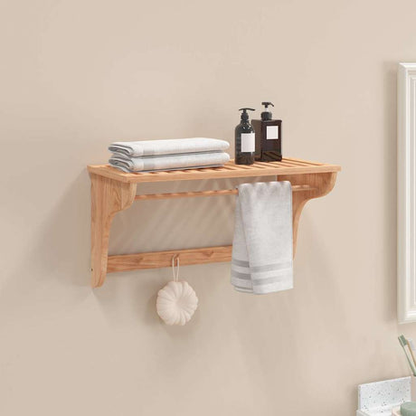 Vidaxl håndklædet rack 60x30x35 cm fast valnødstræ