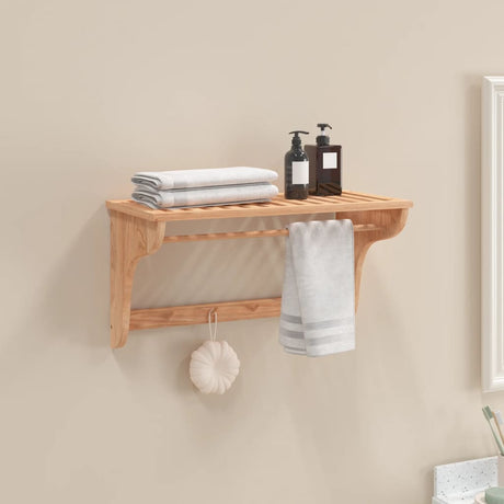 Vidaxl håndklædet rack 60x30x35 cm fast valnødstræ