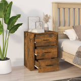 Vidaxl nachtkastje 50x36x60 cm bewerkt hout gerookt eikenkleurig