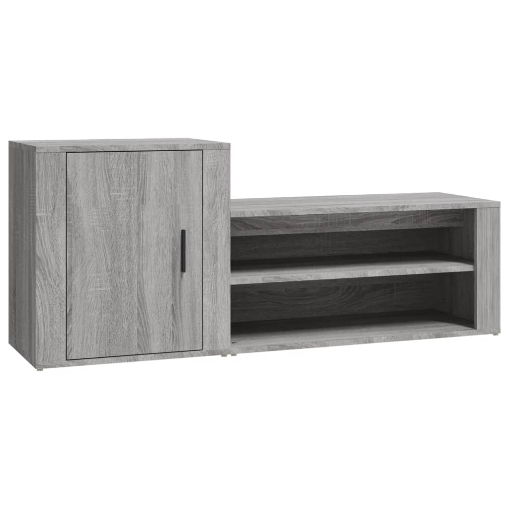 Vidaxl Shoe Cabinet 130x35x54 cm Property Wood Grey Sonoma