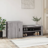 Vidaxl Shoe Cabinet 130x35x54 cm Property Wood Grey Sonoma