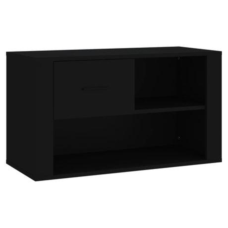 Vidaxl Shoe Cabinet 80x35x45 cm Property Wood Black
