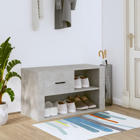 Vidaxl Shoe Cabinet 80x35x45 cm Redigeret træbetonpris