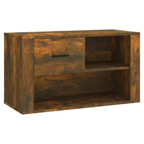 Vidaxl Shoe Cabinet 80x35x45 cm Property Wood Røget eg Farvet