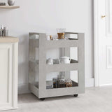 Vidaxl keukentrolley 60x45x80 cm bewerkt hout betongrijs
