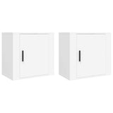 Vidaxl nachtkastjes 2 st wandgemonteerd 50x30x47 cm wit