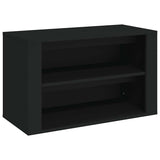 Vidaxl Shoe Rack 75x35x45 cm forarbejdet træ sort