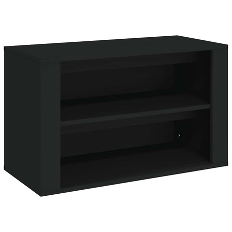 Vidaxl Shoe Rack 75x35x45 cm forarbejdet træ sort