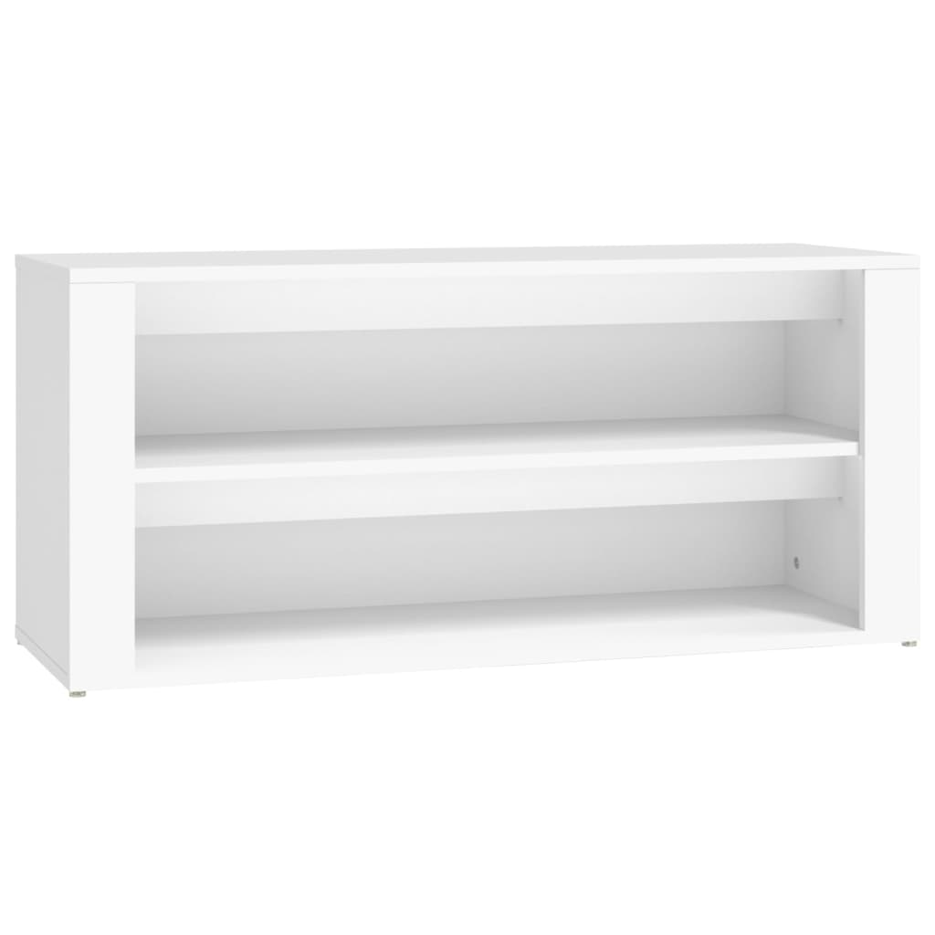Vidaxl Shoe Rack 100x35x45 cm forarbejdet træhvide