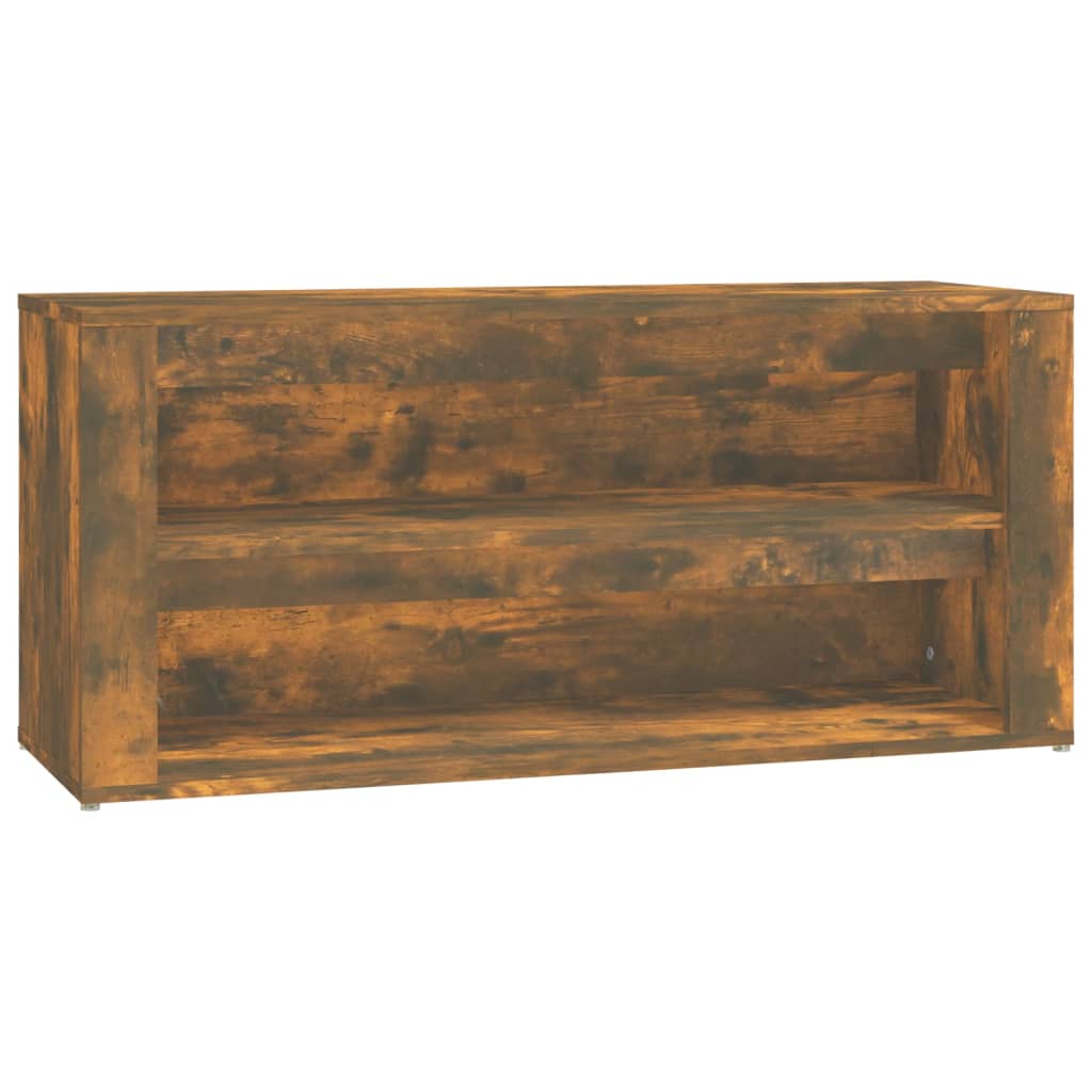 Vidaxl Shoe Rack 100x35x45 cm Property Wood Røget eg Farvet
