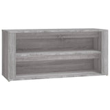 Vidaxl sko rack 100x35x45 cm skåret træ grå sonoma eg farve