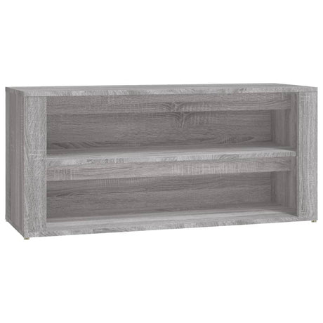 Vidaxl sko rack 100x35x45 cm skåret træ grå sonoma eg farve