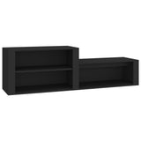 Vidaxl Shoe Cabinet 150x35x45 cm Property Wood Black