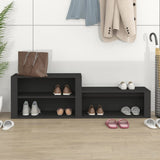 Vidaxl Shoe Cabinet 150x35x45 cm Property Wood Black