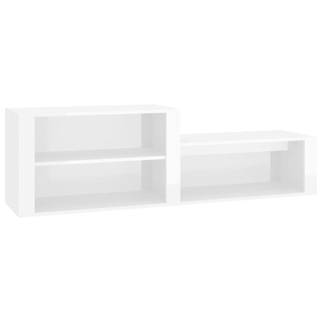 Vidaxl Shoe Cabinet 150x35x45 cm Property Wood High Gloss White