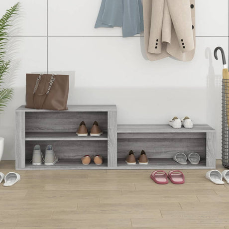 Vidaxl Shoe Cabinet 150x35x45 cm Property Wood Grey Sonoma