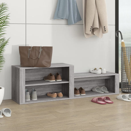 Vidaxl Shoe Cabinet 150x35x45 cm Property Wood Grey Sonoma