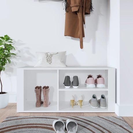 Vidaxl Shoe Cabinet 100x35x45 cm Property Wood White