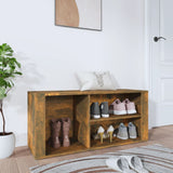 Vidaxl Shoe Cabinet 100x35x45 cm Property Wood Smoked Oak Farvet
