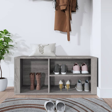 Vidaxl Shoe Cabinet 100x35x45 cm Property Wood Grey Sonoma