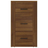 Vidaxl dressoir 40x33x70 cm bewerkt hout bruin eikenkleur