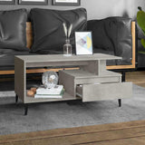 Vidaxl salontafel 90x49x45 cm bewerkt hout betongrijs