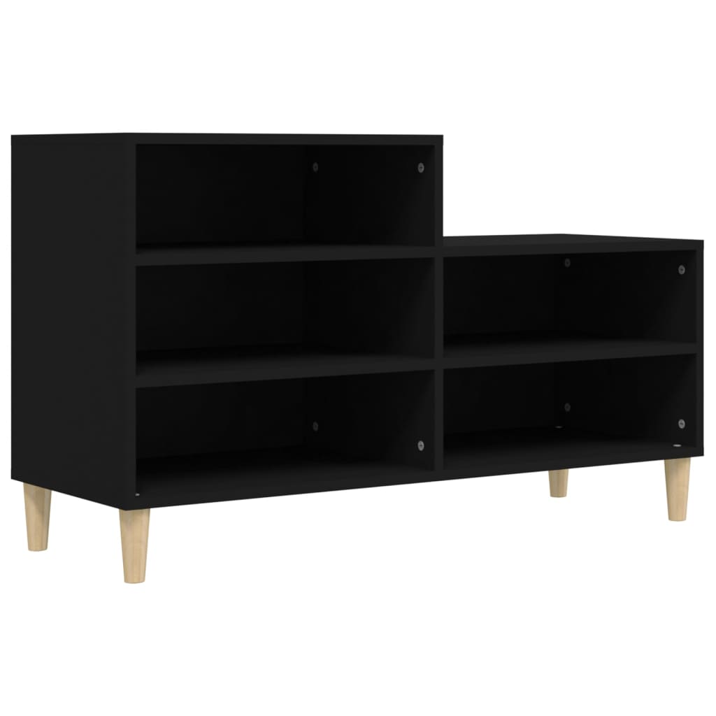 Vidaxl Shoe Cabinet 102x36x60 cm Property Wood Black