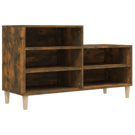 Vidaxl Shoe Cabinet 102x36x60 cm Property Wood Røget eg Farvet