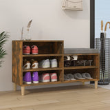Vidaxl Shoe Cabinet 102x36x60 cm Property Wood Røget eg Farvet