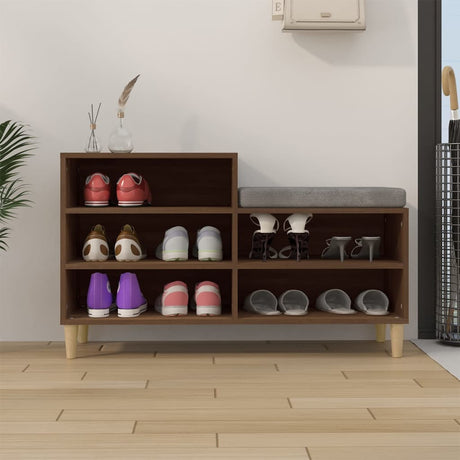 VIDAXX SHOE CABINET 102x36x60 cm færdig træbrun eg farve