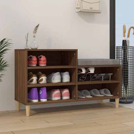 VIDAXX SHOE CABINET 102x36x60 cm færdig træbrun eg farve