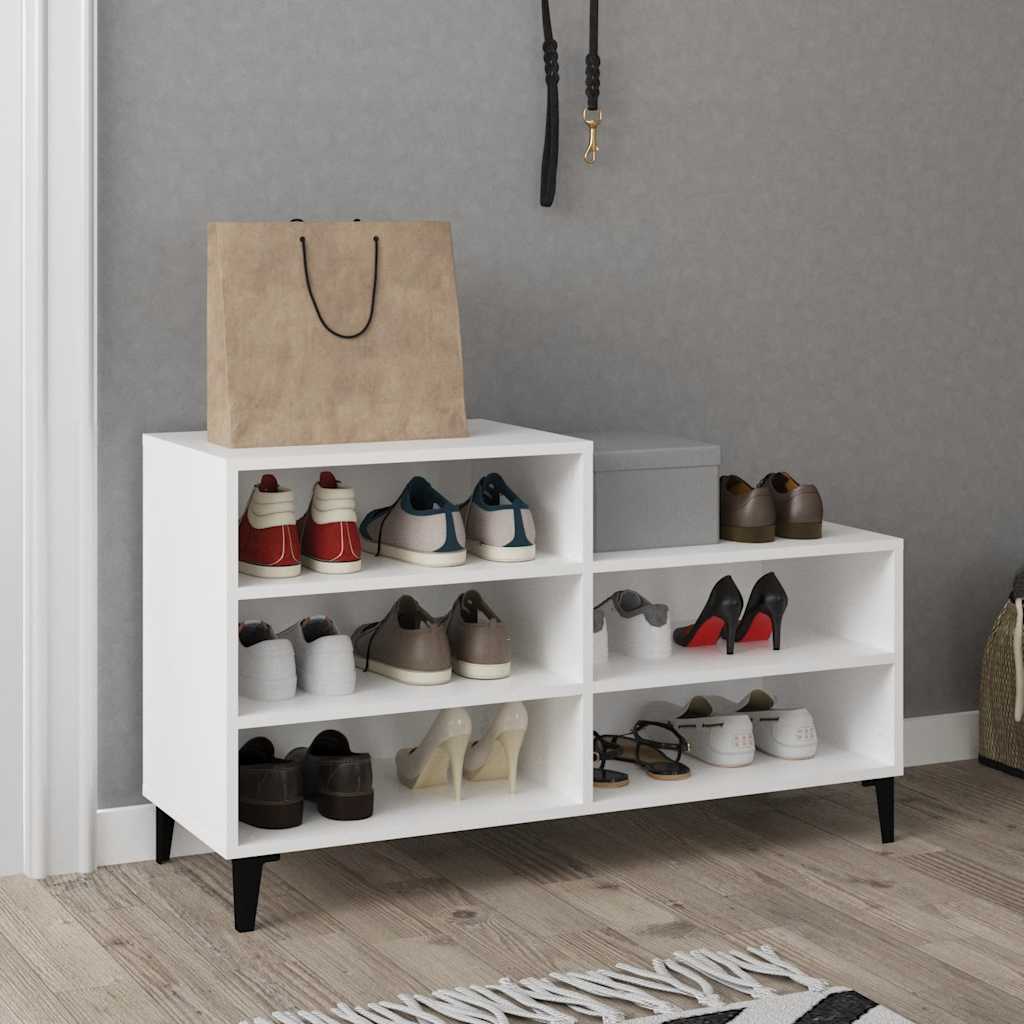 Vidaxl Shoe Cabinet 102x36x60 cm Property Wood White