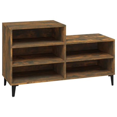 Vidaxl Shoe Cabinet 102x36x60 cm Property Wood Røget eg Farvet