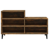 Vidaxl Shoe Cabinet 102x36x60 cm Property Wood Røget eg Farvet