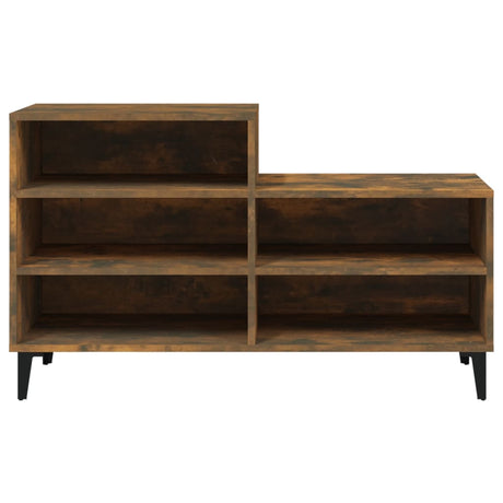 Vidaxl Shoe Cabinet 102x36x60 cm Property Wood Røget eg Farvet