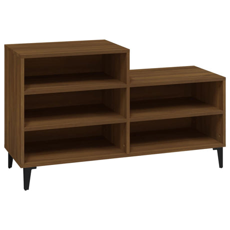 Vidaxl Shoe Cabinet 102x36x60 cm Property Wood Brown Oak Color
