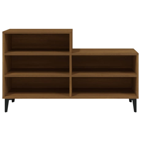 Vidaxl Shoe Cabinet 102x36x60 cm Property Wood Brown Oak Color