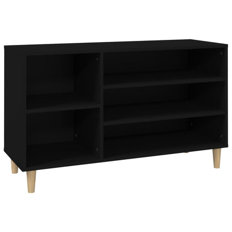 Vidaxl Shoe Cabinet 102x36x60 cm Property Wood Black