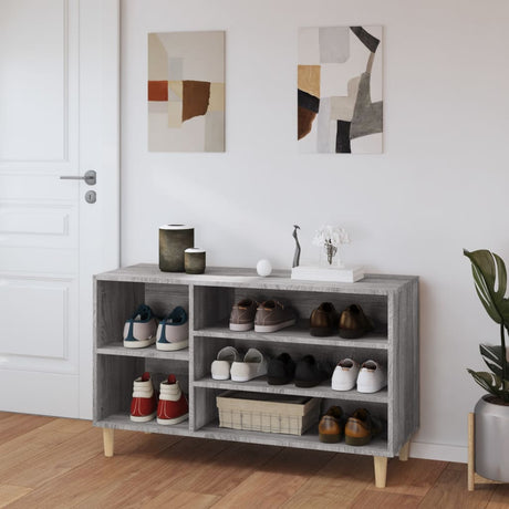 Vidaxl Shoe Cabinet 102x36x60 cm Property Wood Sonoma Gray