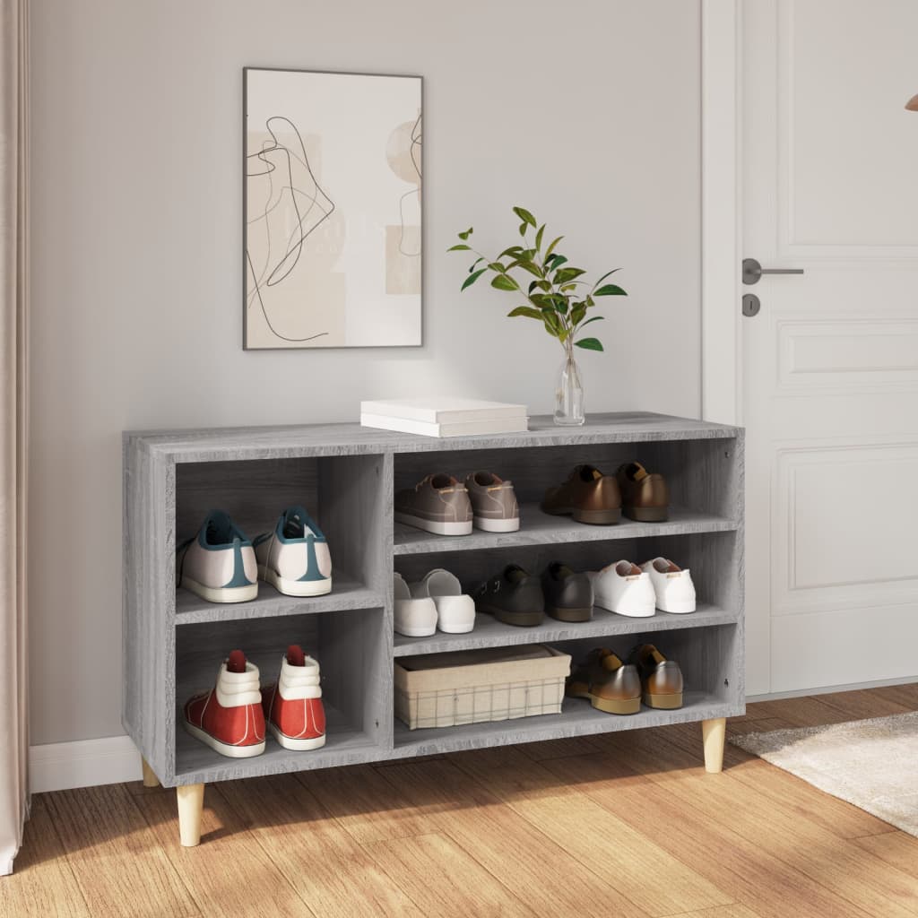 Vidaxl Shoe Cabinet 102x36x60 cm Property Wood Sonoma Gray