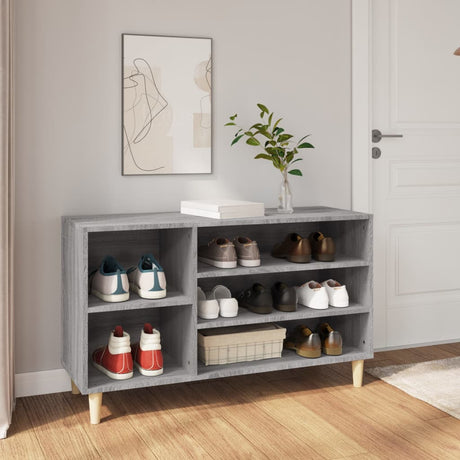 Vidaxl Shoe Cabinet 102x36x60 cm Property Wood Sonoma Gray